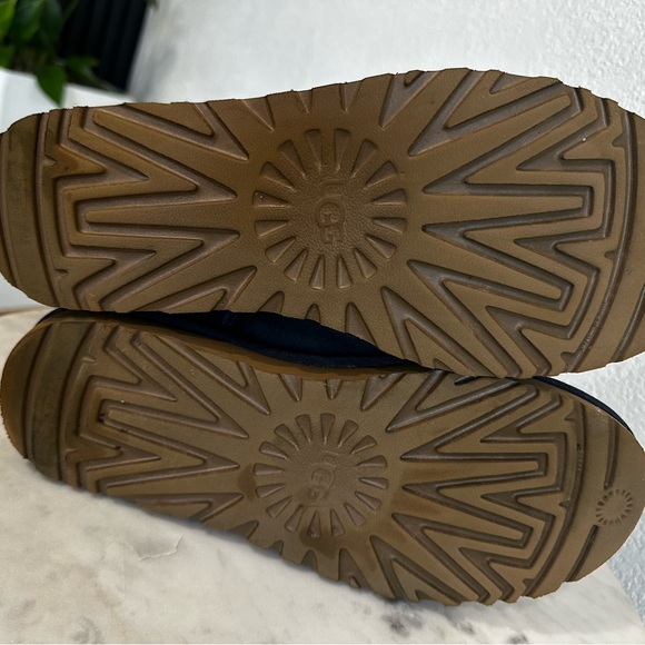 UGG CLASSIC SHORT II NAVY SHEARLING WATER RESISTANT BOOTS SIZE 8 - Picture 14 of 14